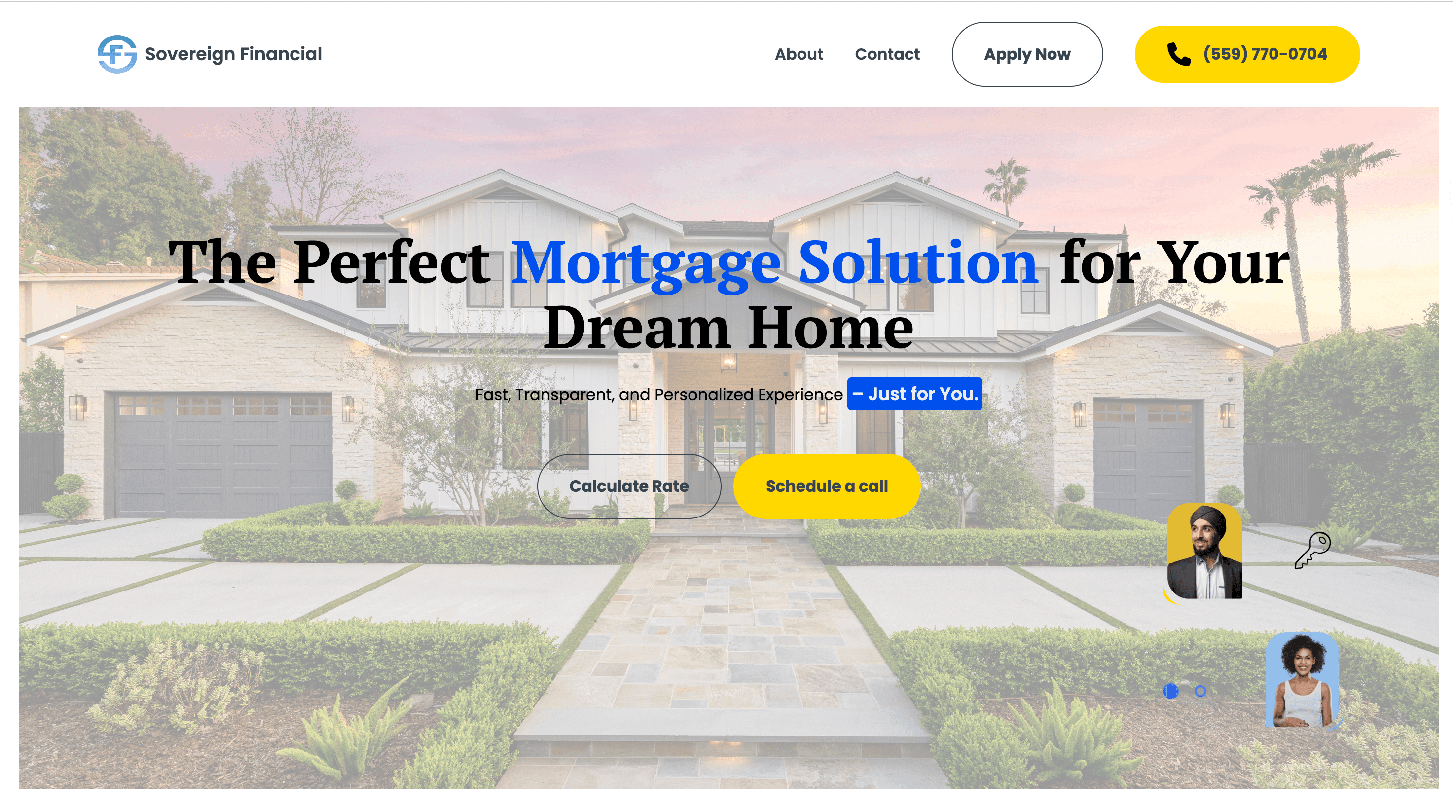 Screenshot of Sovereign Financial - Secure Digital Presence for High-Stakes Investors