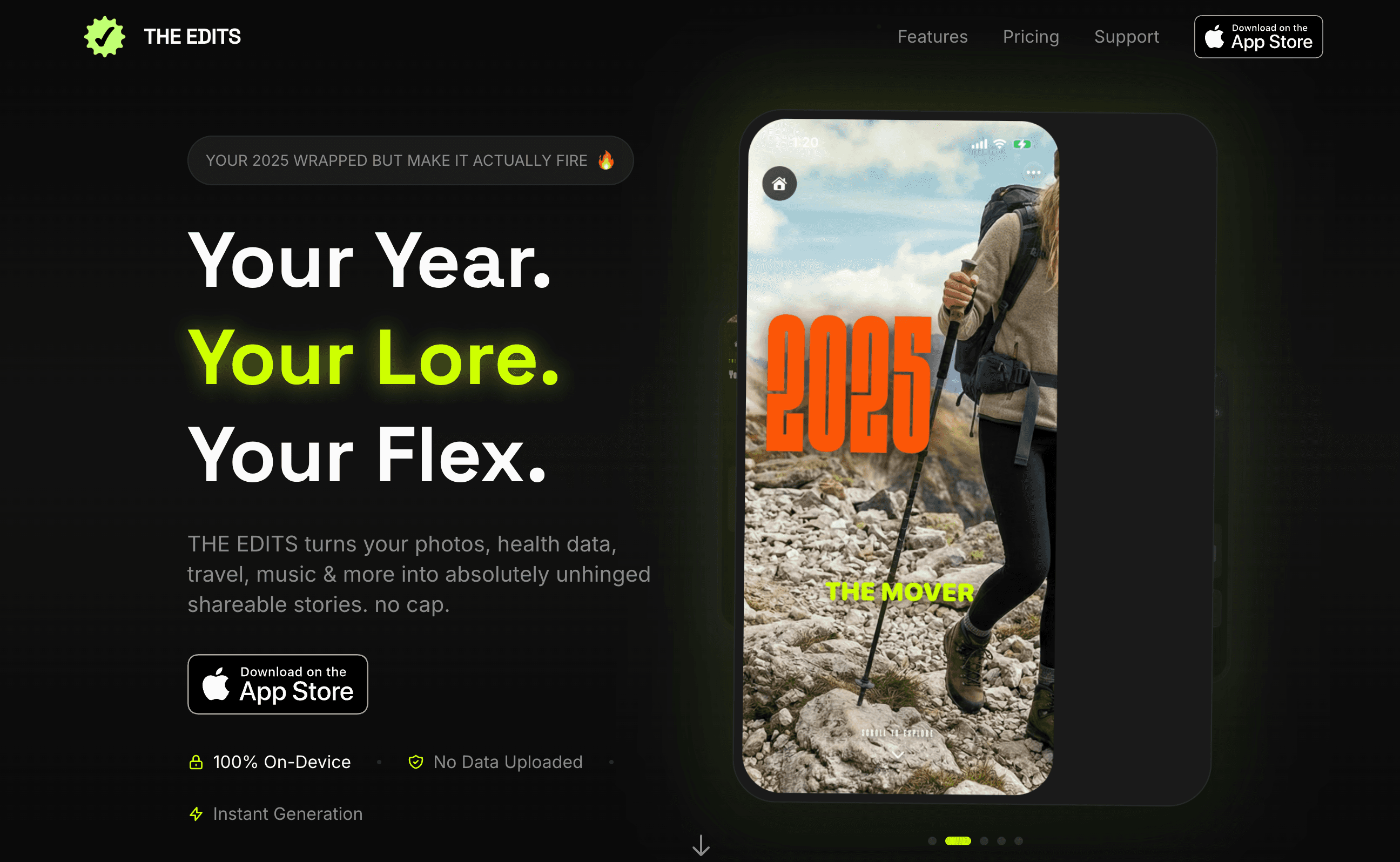 Screenshot of The Edits - Consumer-Grade Design for Complex Data